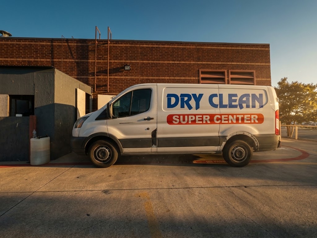 The Dry Clean Super Center delivery van parked outside the Benbrook plant